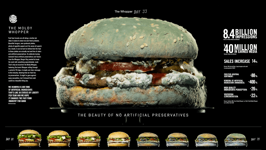 cannes lions 2021_moldy whopper_burker king_ninja marketing