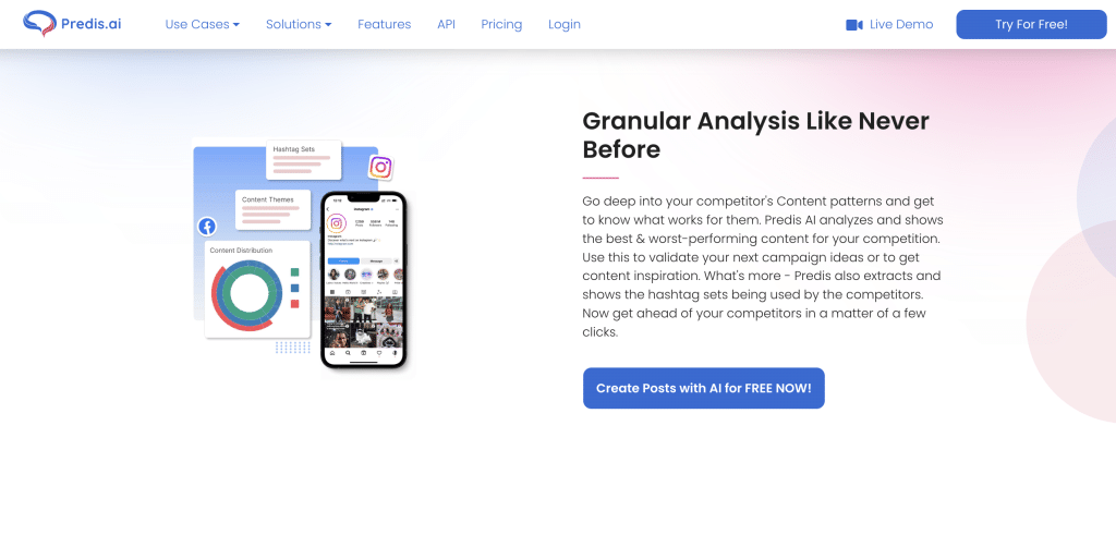 Predis.ai social media listening AI