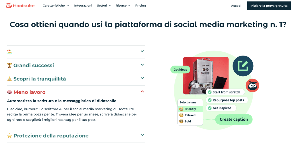 hootsuite per automazione social media