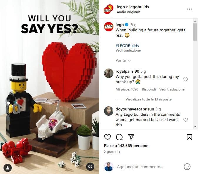 lego san valentino