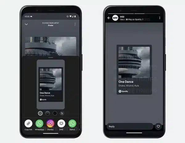 whatsapp e spotify