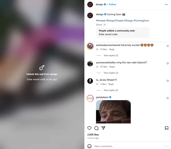 reel e post bloccati su Instagram