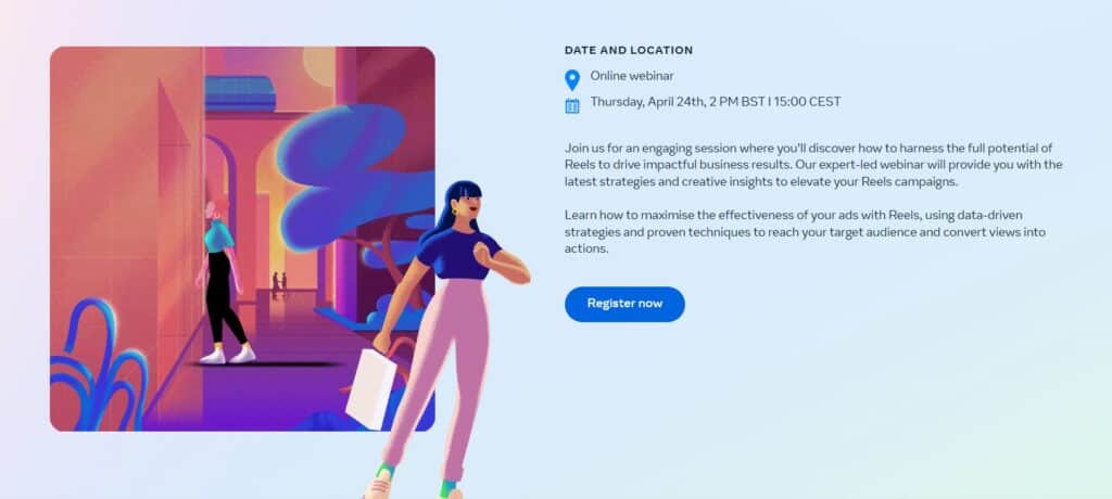 webinar meta register