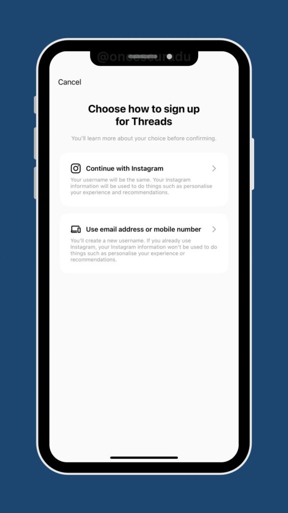 Meta testa gli account Threads senza Instagram