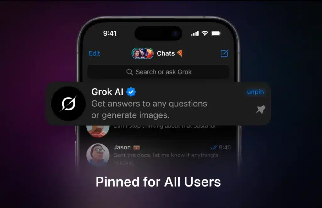 telegram grok