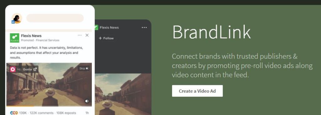 video adv su Linkedin - brandlink