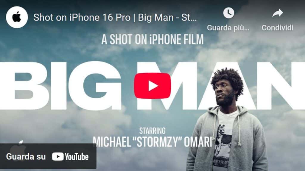 Big Man il nuovo cortometraggio Apple mostra la potenza dell’iPhone