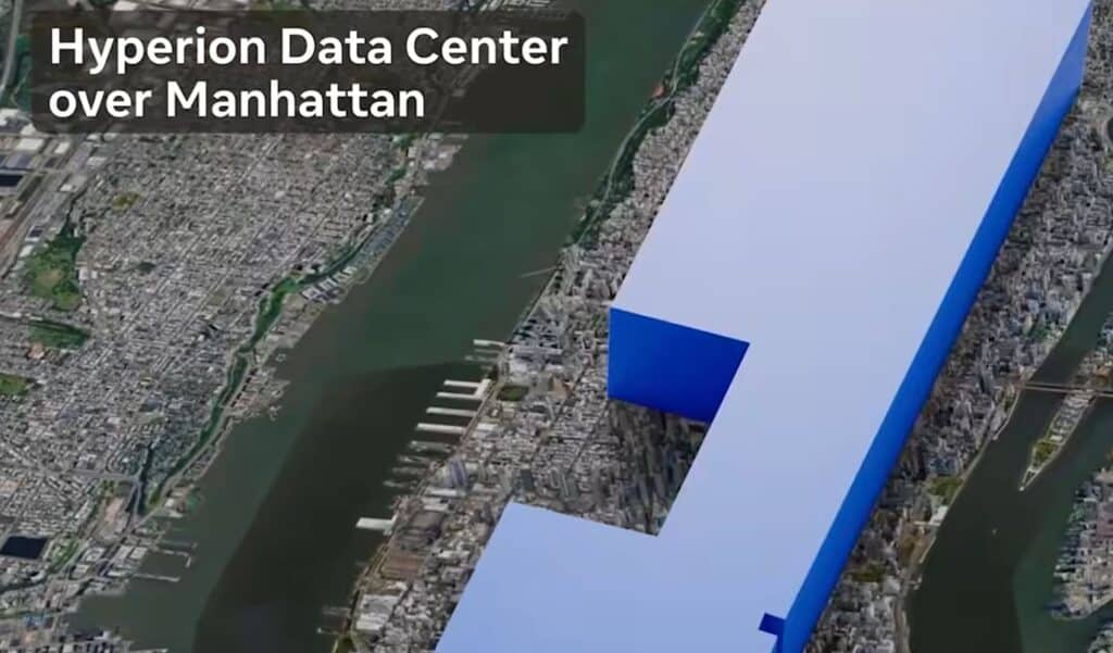 Hyperion data center di Meta - investimenti in AI di Meta