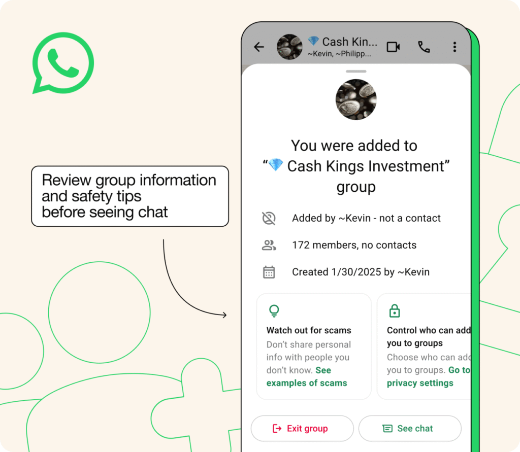 Meta invierà messaggi contro le truffe su WhatsApp