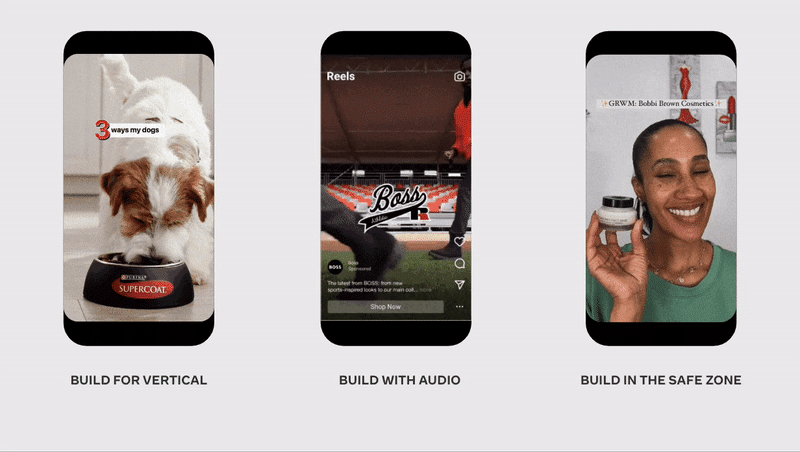 Secondo Meta, oltre il 50% del tempo speso nell’app è dedicato ai Reels e il 61% degli utenti afferma che le pubblicità in questo formato li hanno portati a considerare un brand.
