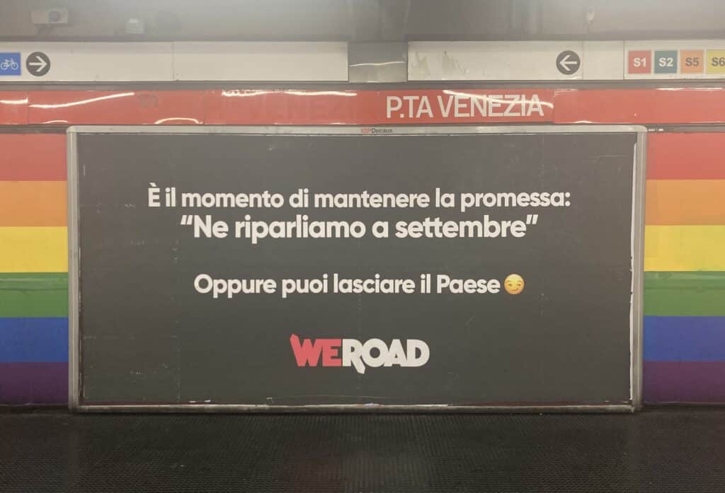 "Ti siamo vicini": l'ironica campagna di WeRoad per chi rientra al lavoro