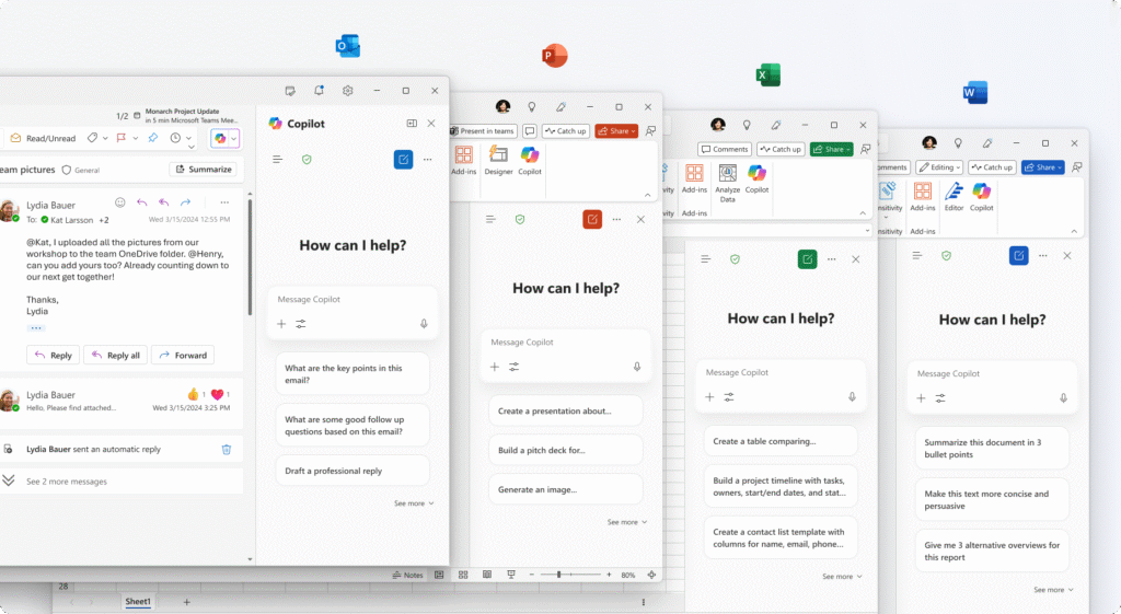 Microsoft 365 porta Copilot su Office gratis