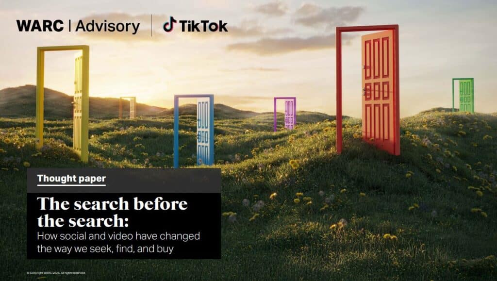 TikTok Search Ads dati report di warc