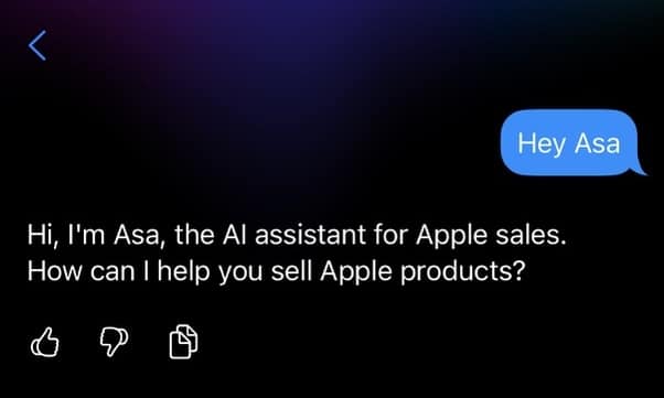 chatbot Apple per dipendenti