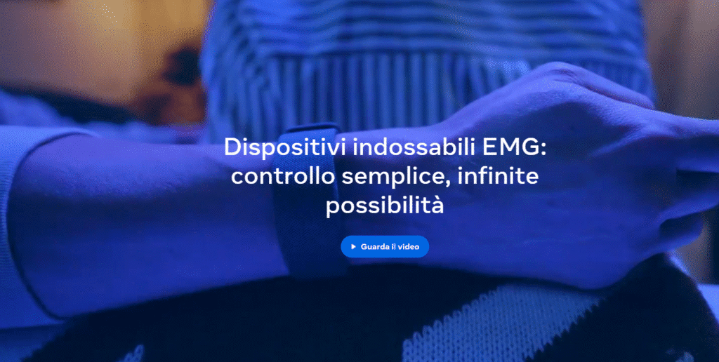 Meta smart glasses EMG