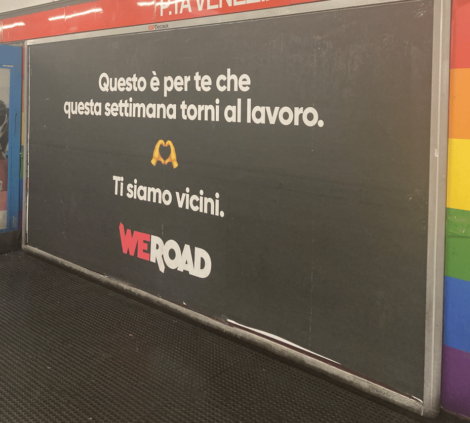 l'ironica campagna di WeRoad per chi rientra al lavoro